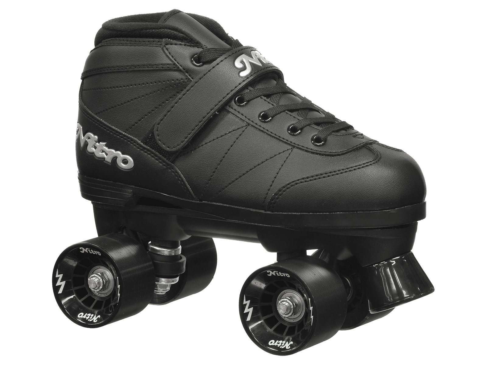 Epic Super Nitro Black Quad Speed Roller Skates - Size 5