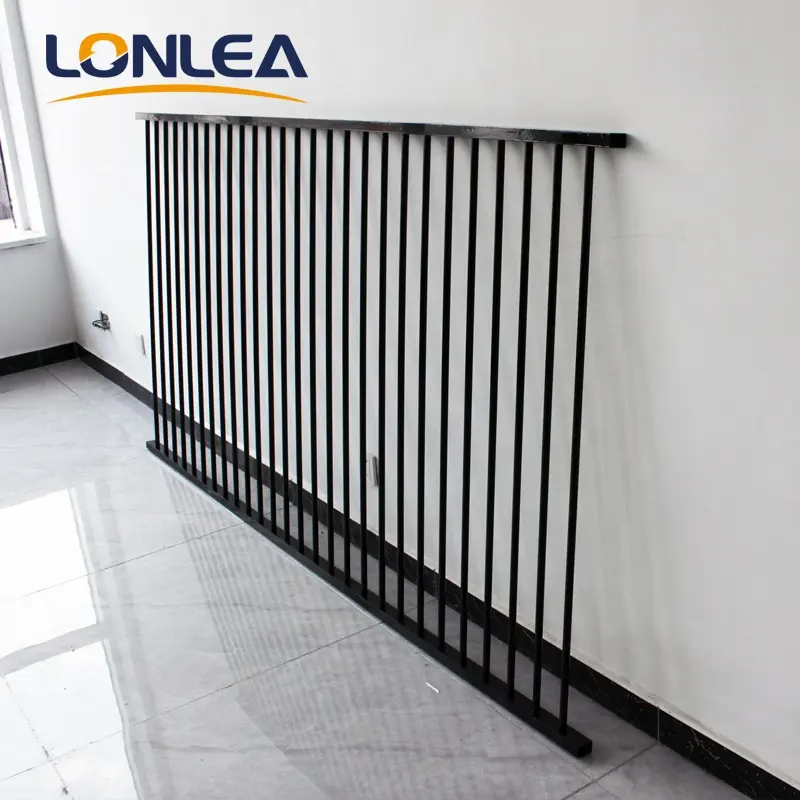 4ft 5ft 6ft 8ft Flat Top Wrought Iron Galvanized Steel Garden House Fencing Post Gate Cheap Aluminum Fence Panels