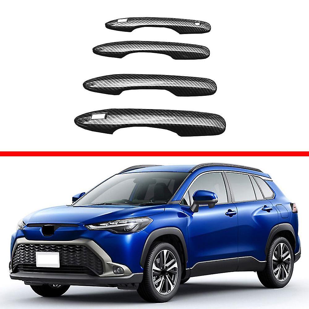 For Corolla Cross 2020 2021 2022 Car Door Handle Cover Side Door Handle Protector Sticker，carbon Fi