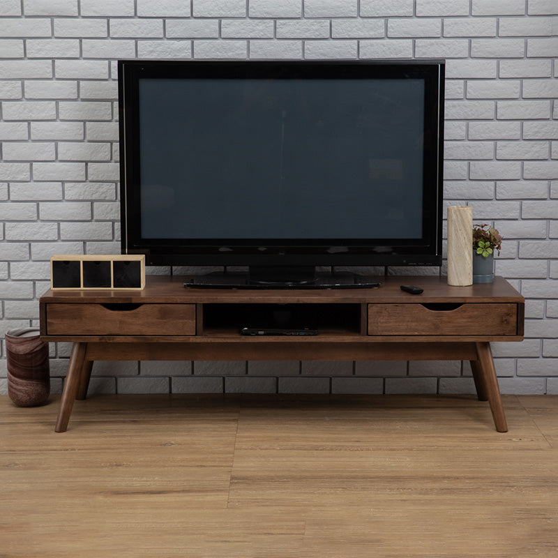 LAMAR Entertainment TV Unit with 2 Drawers 150cm - Walnut