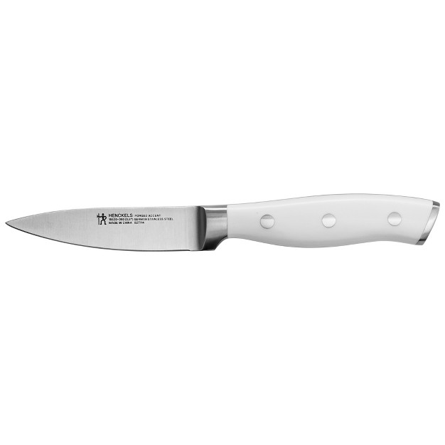 Henckels Forged Accent 3 5 inch Paring Knife White Handle