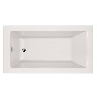 Hydro Systems Shannon 66 in. Acrylic Rectangular Alcove Air Bathtub in White CSYD6632LTAW