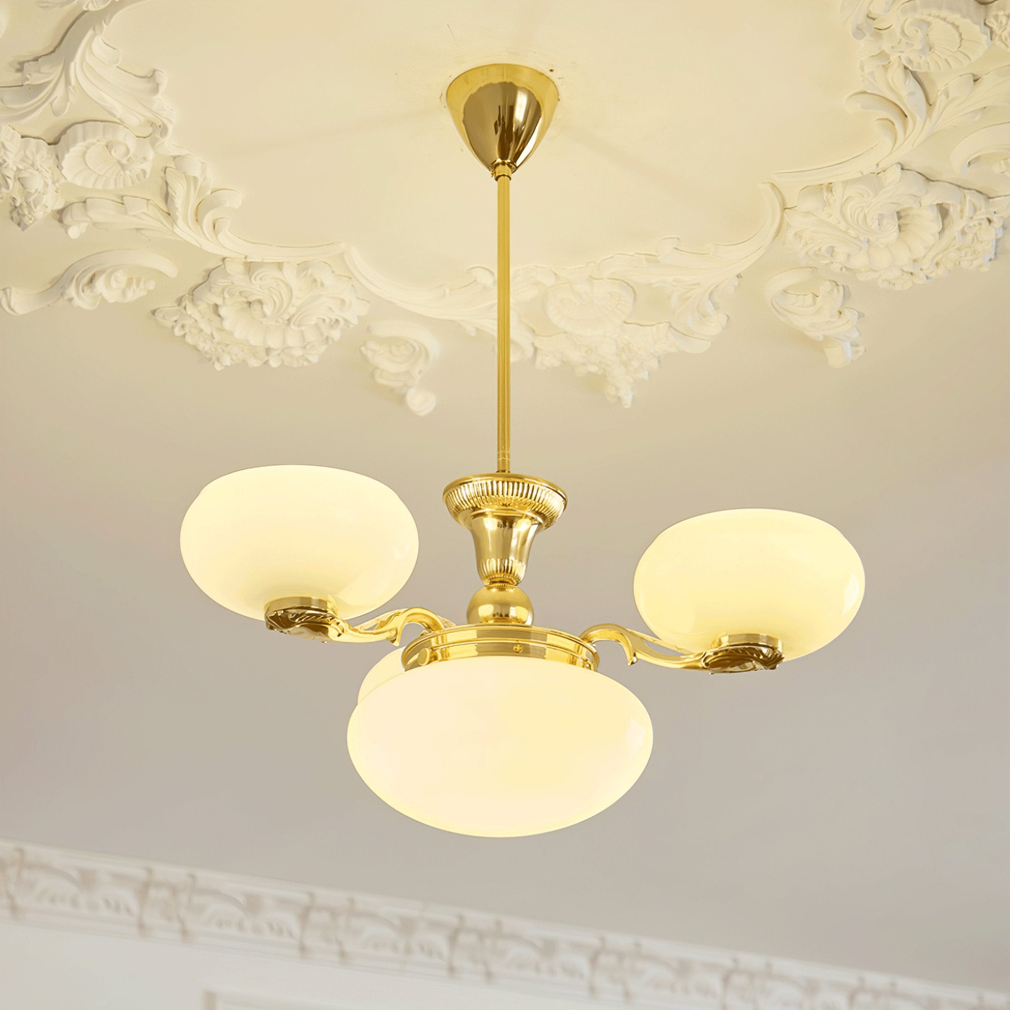 Brass Radiance Orb Chandelier