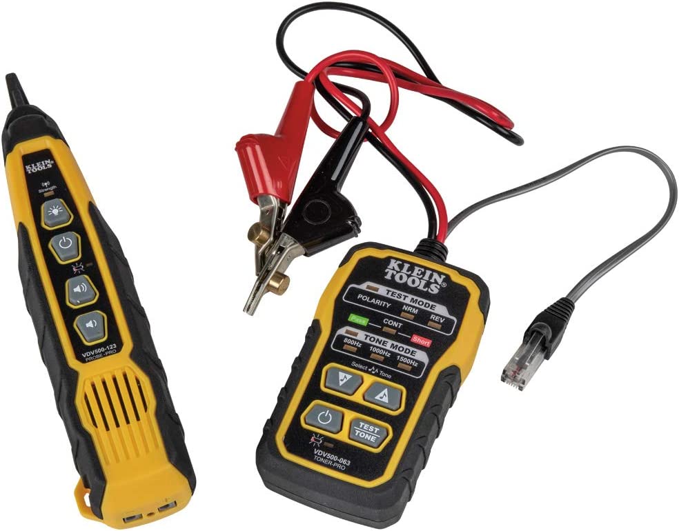 Klein Tools VDV500-820 Cable Tracer with Probe Tone Pro Kit for Telephone， Internet， Video， Data and Communications Cables