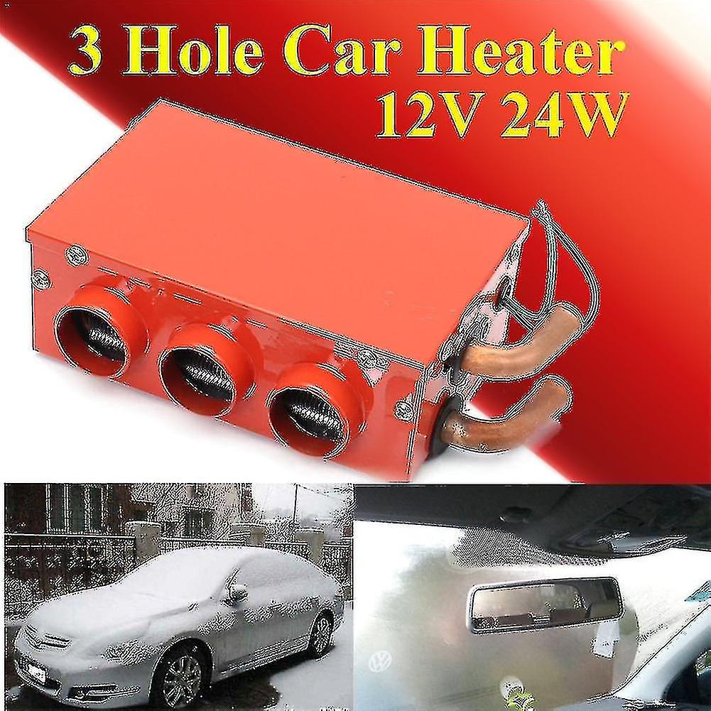 Born Pretty 12v/24v 24w Universal 3 Hole Portable Car Heating Cooling Heater Defroster Defogger Heater