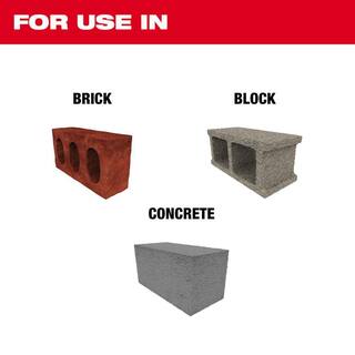 MW 4-Cutter SDS-PLUS Carbide Hammer Drill Bit Kit (5-Piece) 48-20-7498