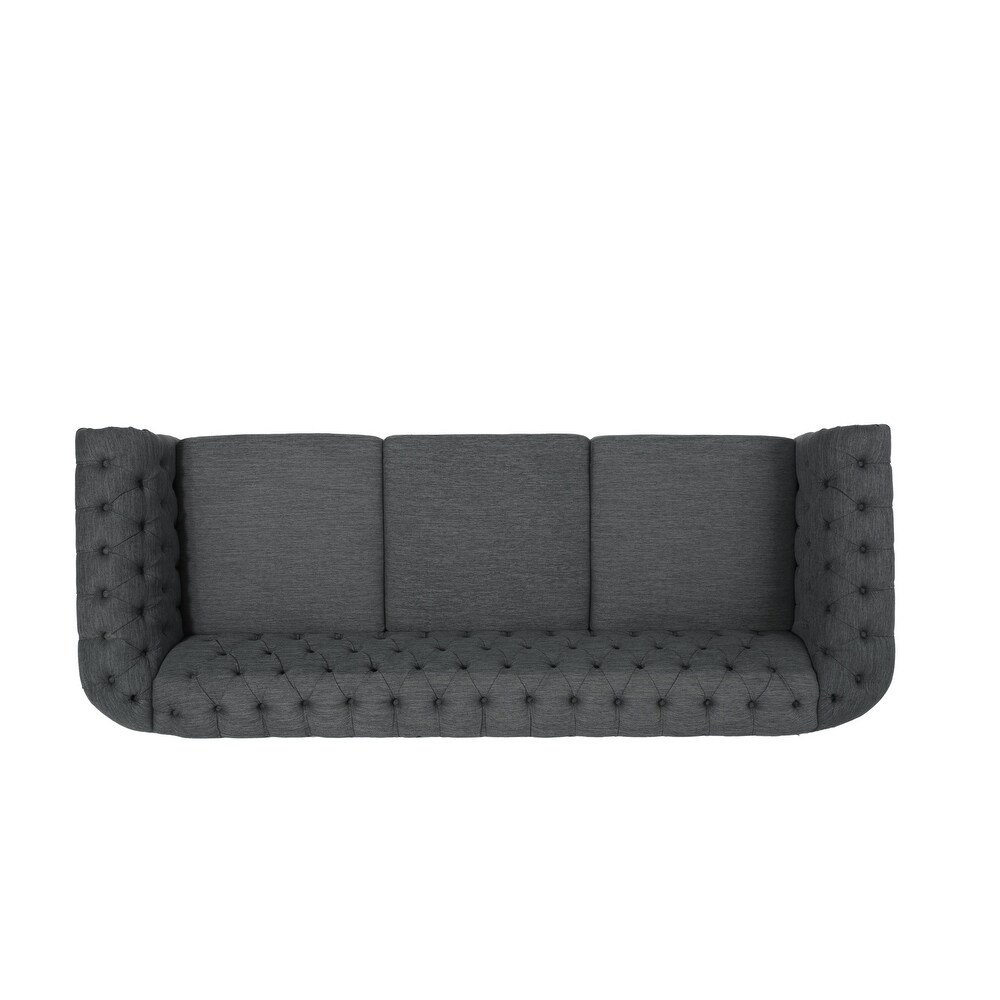 Parksley Tufted Chesterfield 3 seat Sofa by Christopher Knight Home