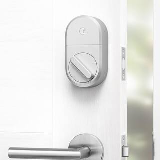 August Bluetooth Smart Lock Silver (Retrofits Over Existing Deadbolt) AUGSL04-M01-S04