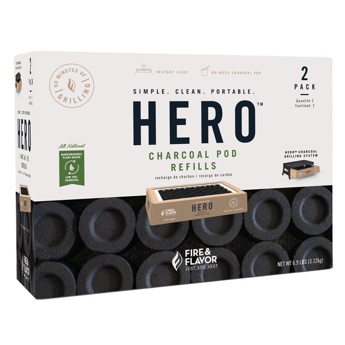 Fire and Flavor HERO Charcoal Pods