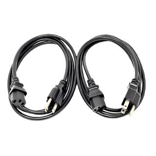 Micro Connectors Inc 1.5 m Black Universal AC Power Cord 18AWG (NEMA 5-15P to C13) (2-Pack) M05-113UL1.5M2P