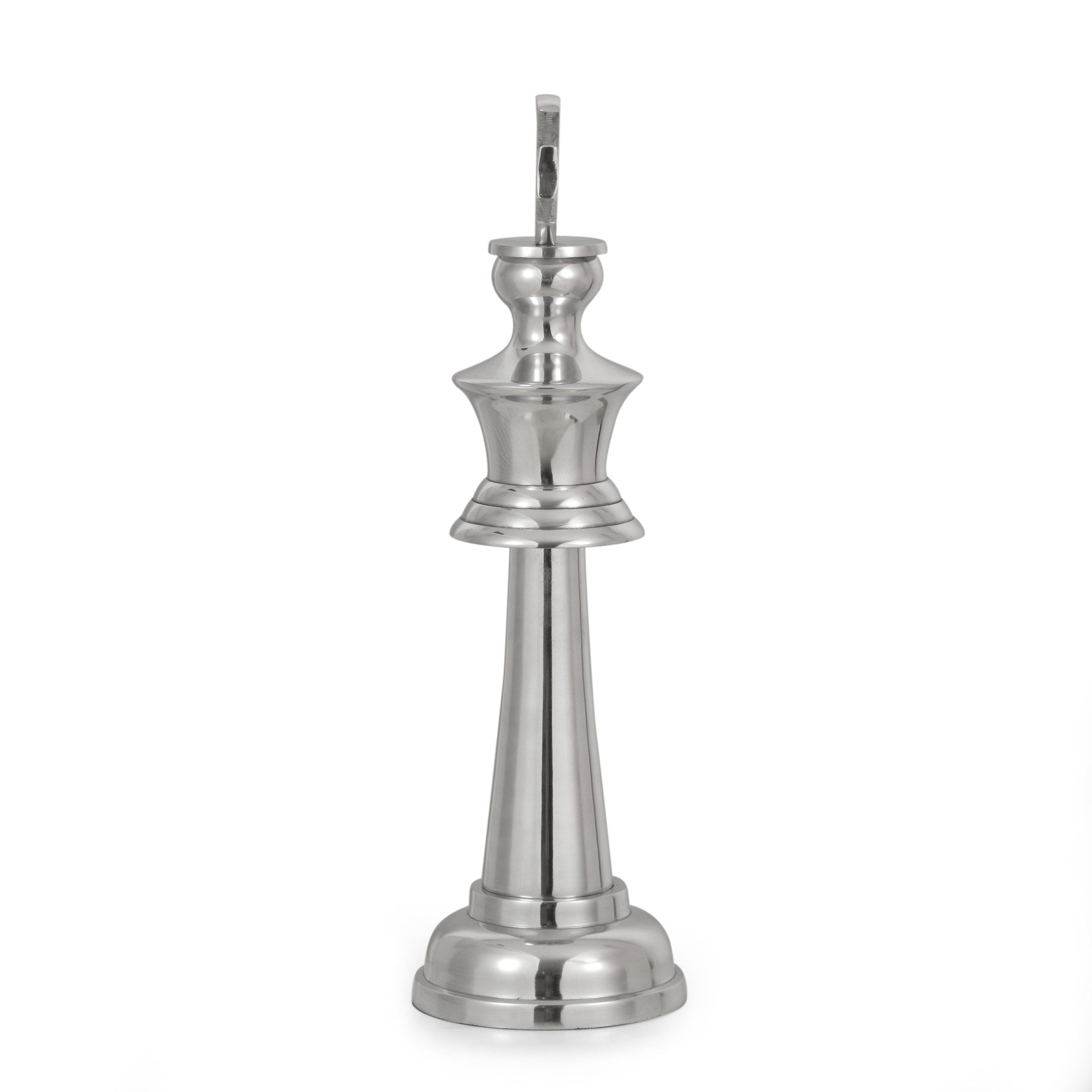 Wadley Handcrafted Aluminum Decorative Chess Pieces, Set of 2