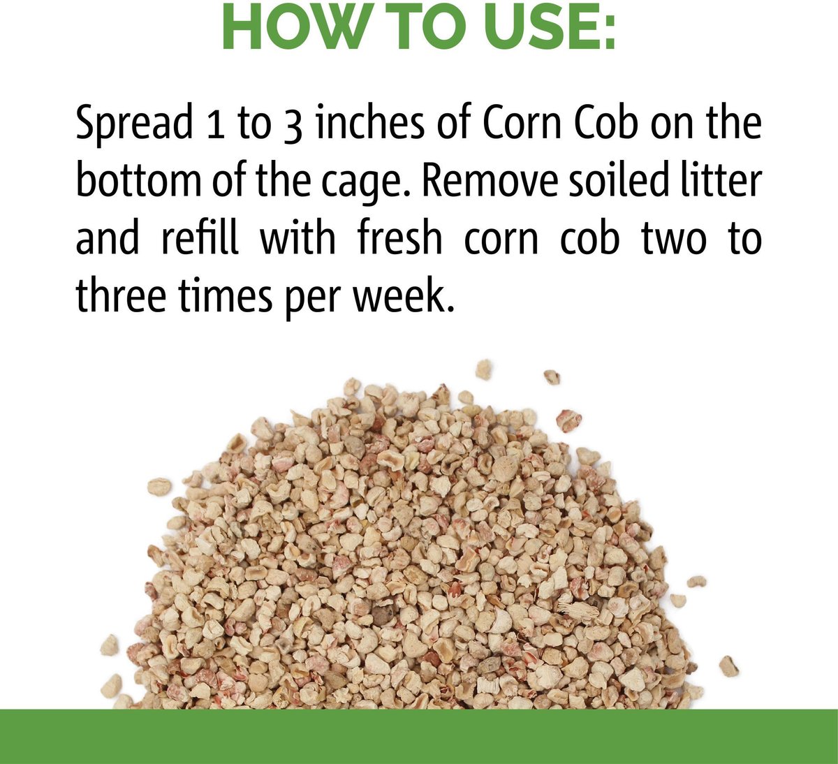 Sunseed Natural Corn Cob Bird and Small Pet Bedding and Litter， 5.7-lit