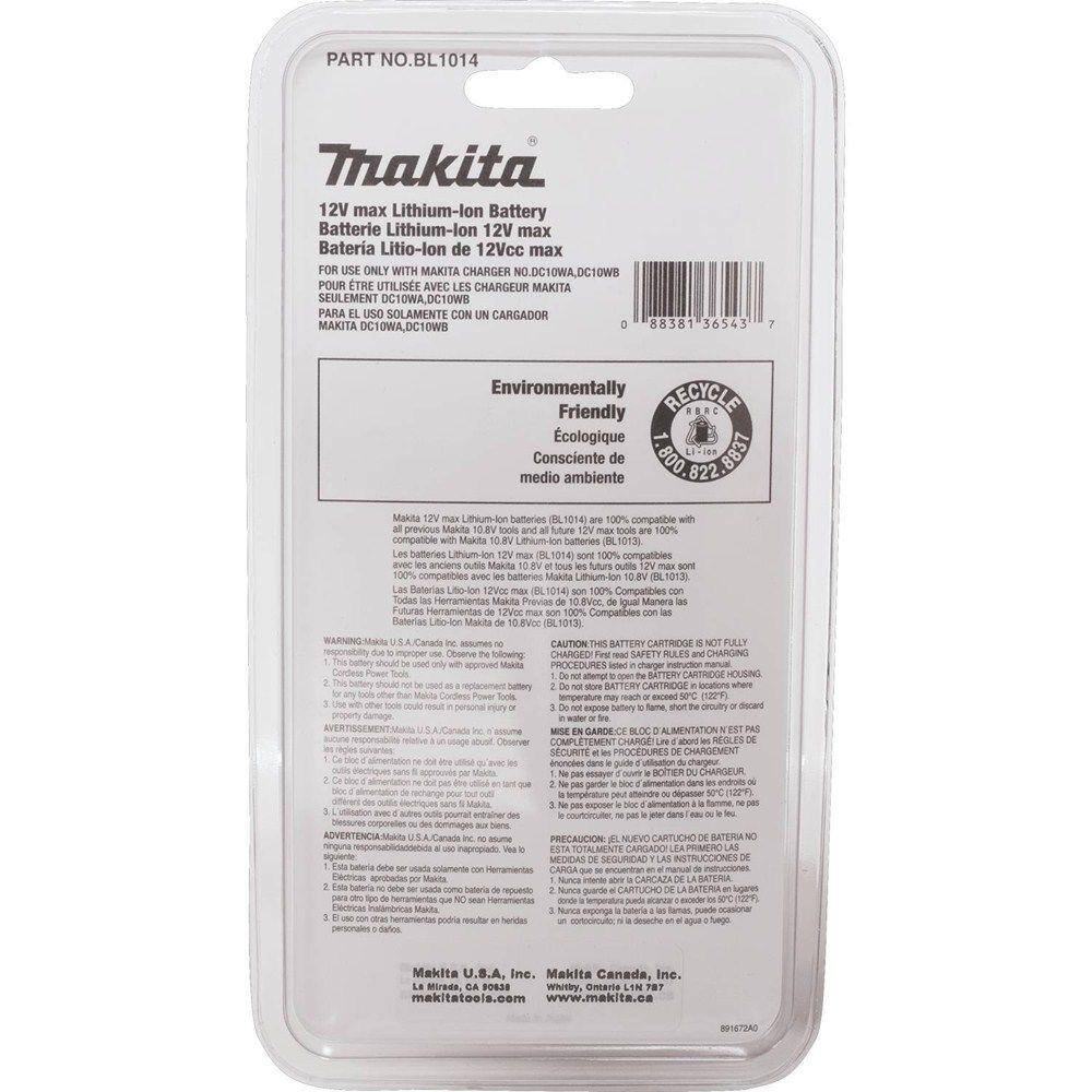 Makita 12V max Lithium-Ion Battery BL1014