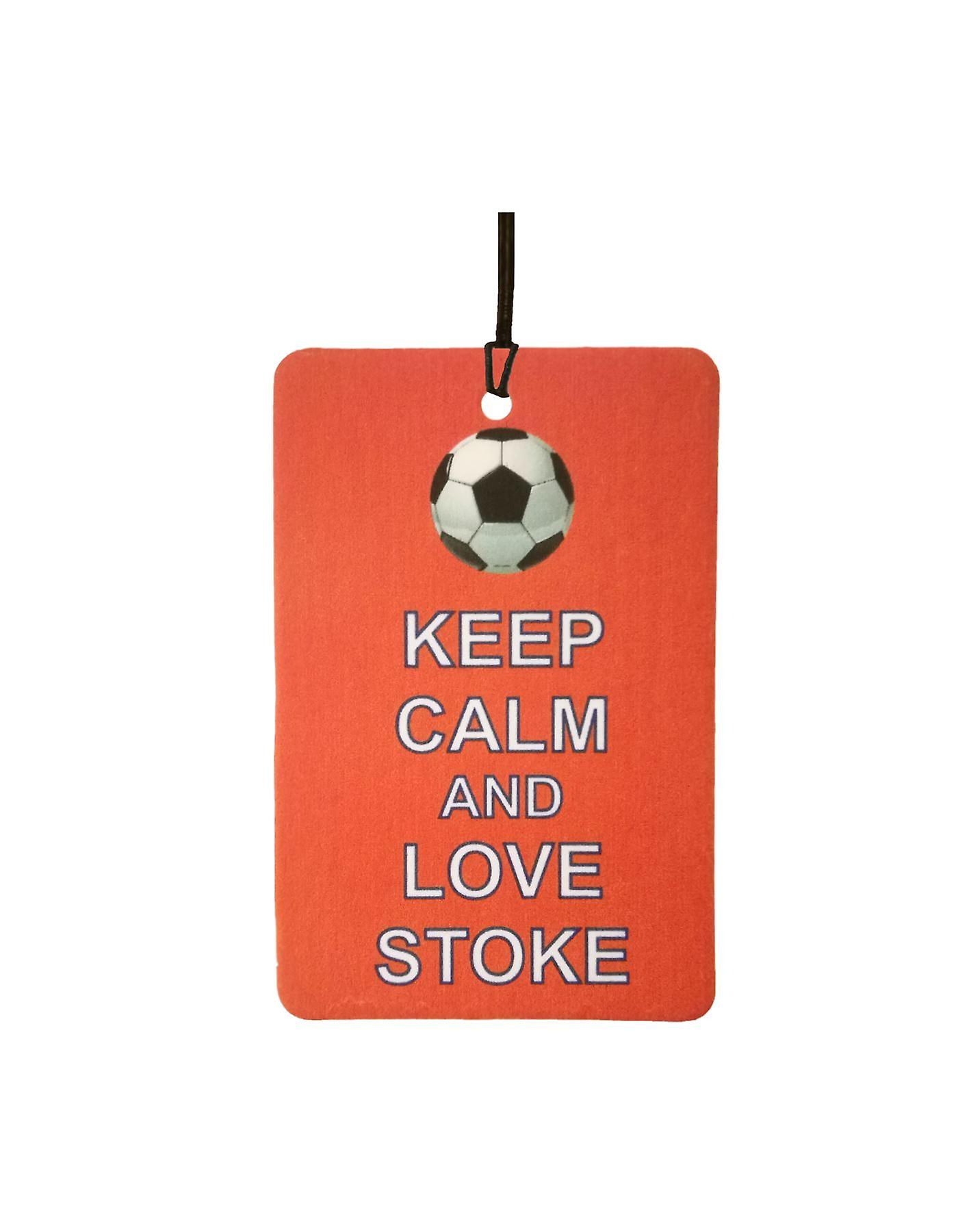 Keep Calm And Love Stoke Car Air Freshener