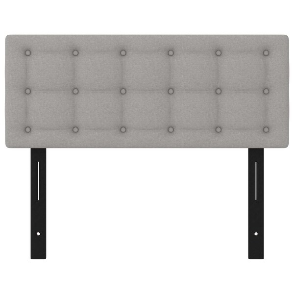 vidaXL Headboards 2 pcs Light/Dark Gray multisize Fabric - - 37421092