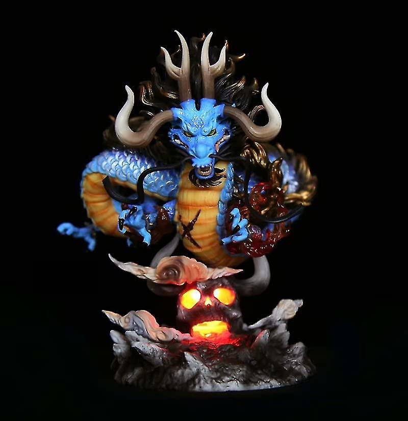 22cm Kaido Dragon Glowable Pvc Cartoon Anime Game Character 2022 Newest Gift Handmade Model Otaku Favorite Game Decoration Collectible