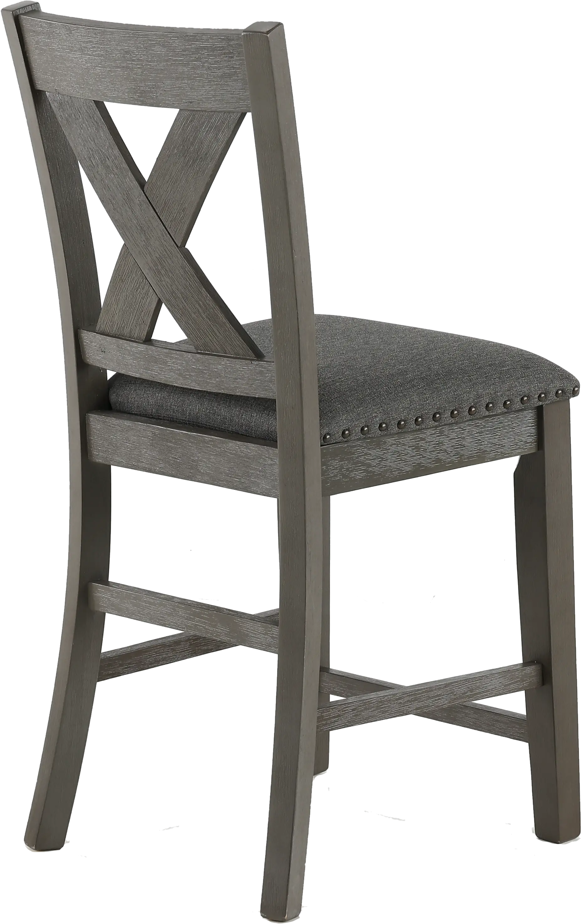 Carson Gray Upholstered Counter Height Stool