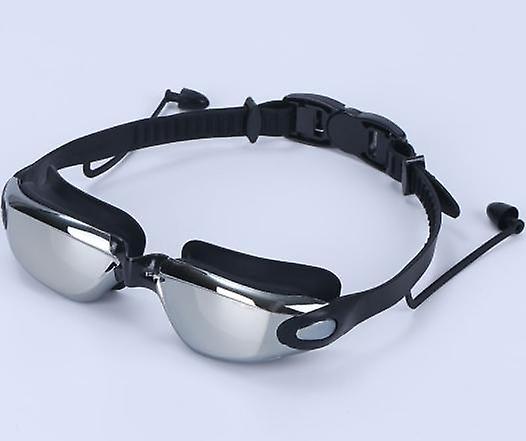 Men Women Swimming Glasses Adult Electroplated Anti Fog Swimming Goggles