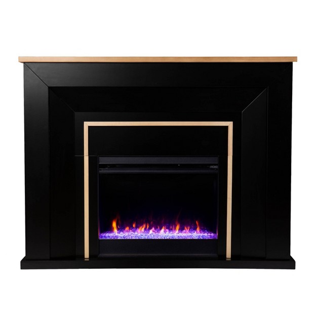 Skens Fireplace Black natural Aiden Lane