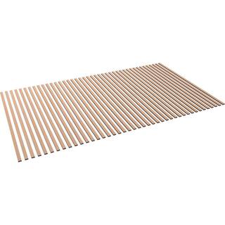 Ekena Millwork 47-in H x-38-in T Adjustable Wood Slat Wall Panel Kit w1-in W Slats Alder (contains 42 Slats) SWW84X48X0375AL