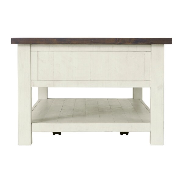 The Gray Barn Downington Solid Wood 2-drawer Coffee Table