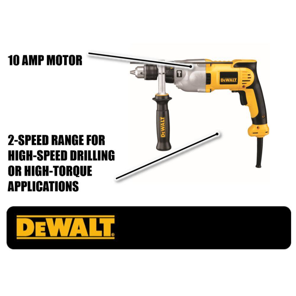 DW 10 Amp 12 in. Variable Speed Reversible Pistol Grip Hammer Drill DWD520