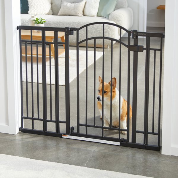 Summer Multi-Use Decorative Extra Tall Walk-Thru Dog Gate