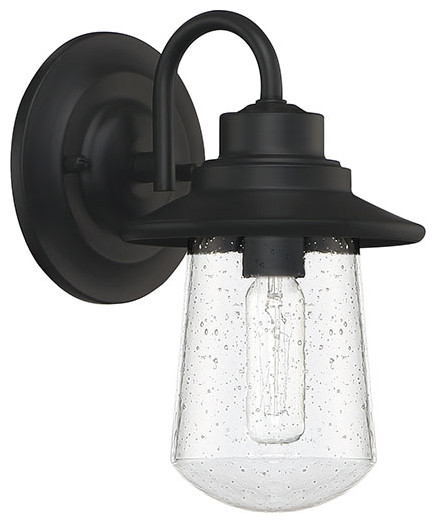 Quoizel RAD8405 Radford 9 quotTall Outdoor Wall Sconce   Industrial   Outdoor Wall Lights And Sconces   by Buildcom  Houzz