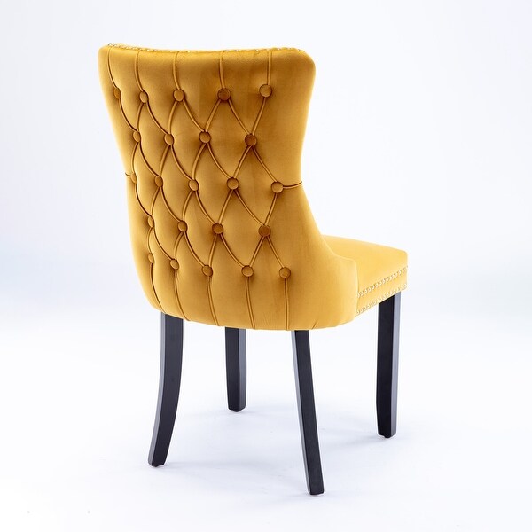 Upholstered Wing-Back Dining Chair