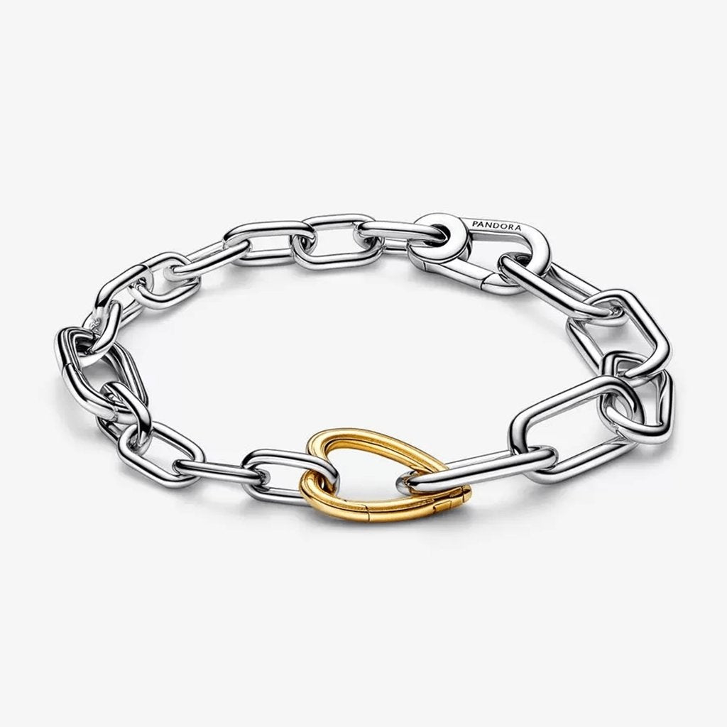 PANDORA  Pandora ME Two-tone Heart Link Chain Bracelet