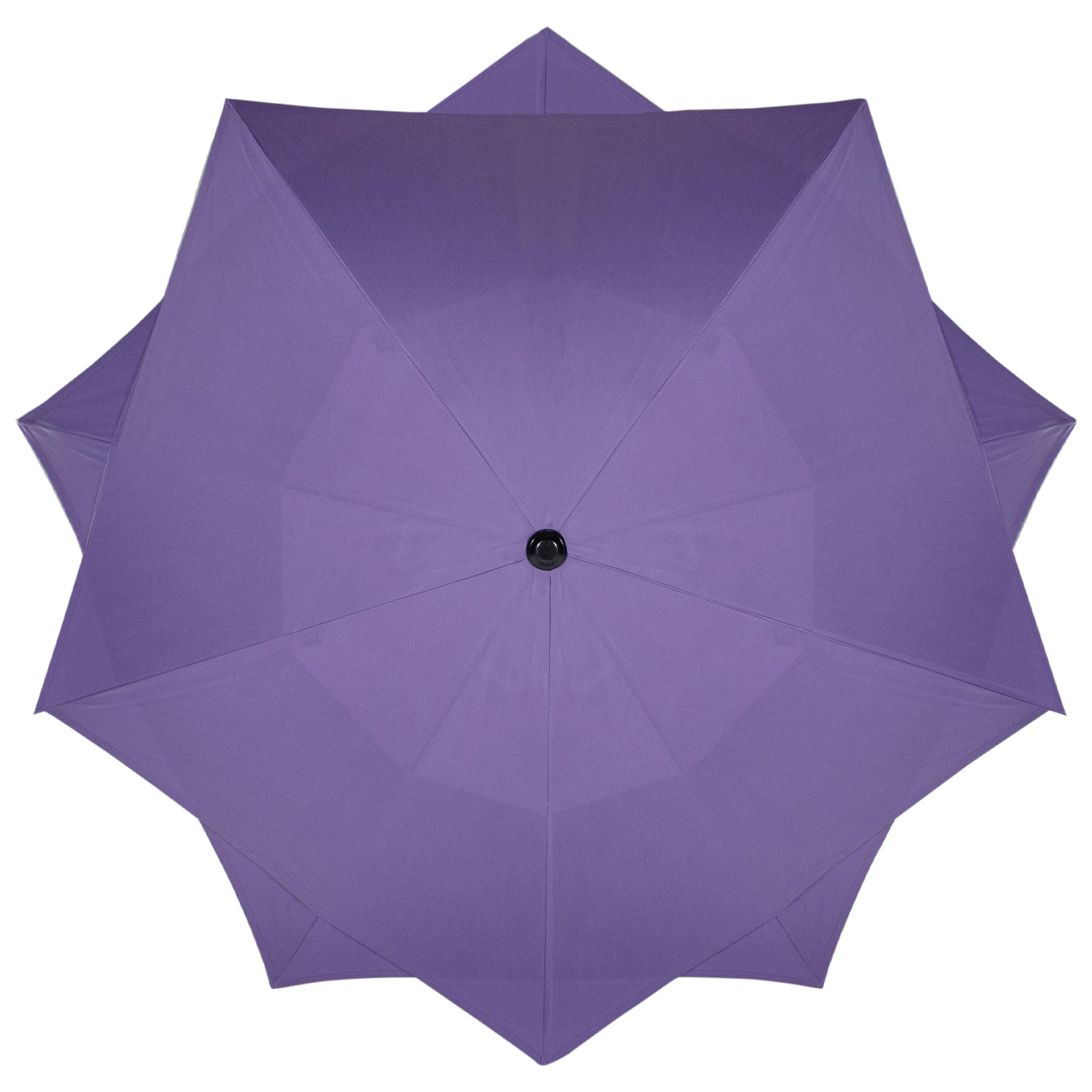 8.85ft Outdoor Patio Lotus Umbrella with Hand Crank, Purple