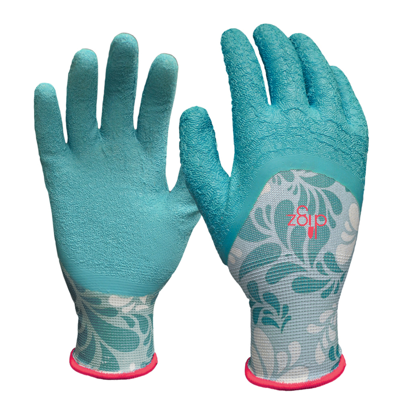 Digz Women\u0027s Indoor/Outdoor Gardening Gloves Blue L 1 pk