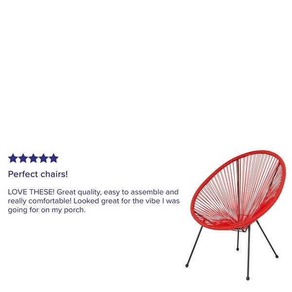 Rattan/ Bungee Papasan Lounge Chair