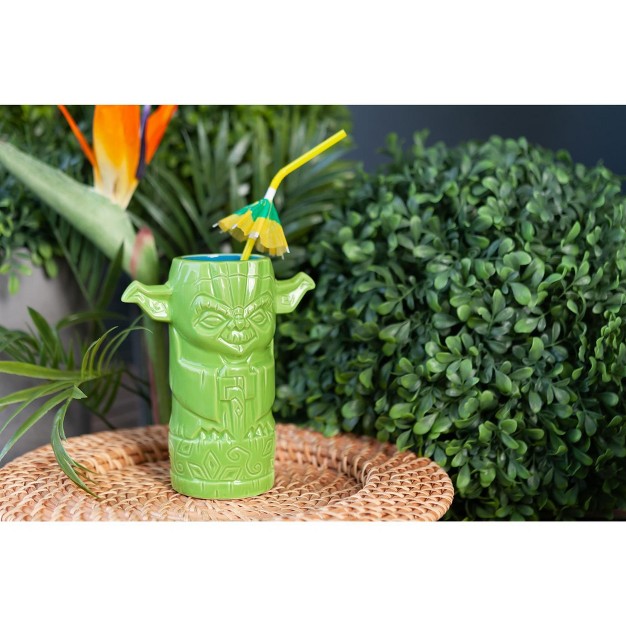 Beeline Creative Geeki Tikis Star Wars Master Yoda Mug Ceramic Tiki Style Cup Holds 12 Ounces