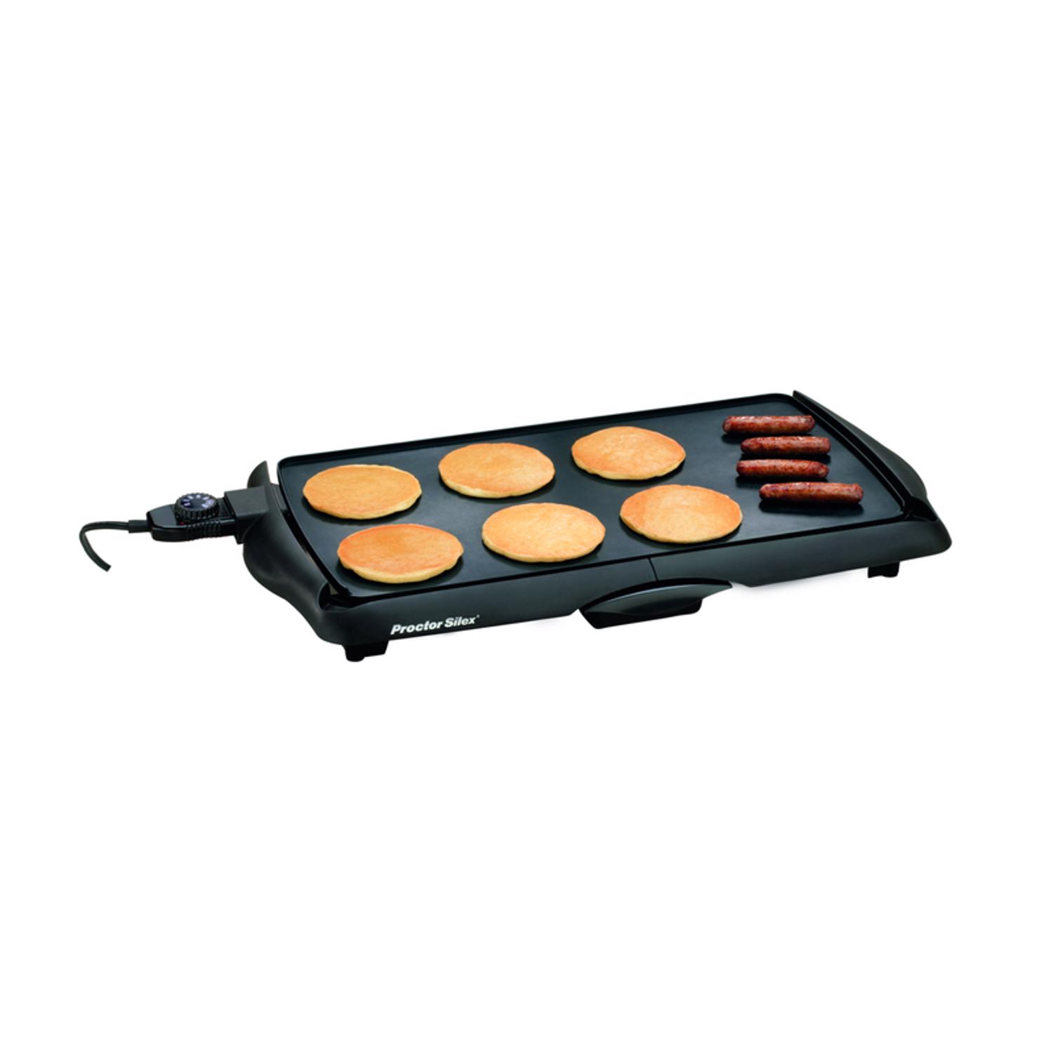 Proctor Silex Black Plastic Nonstick Surface Electric Griddle 200 sq in