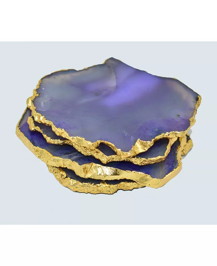 Nature's Decorations - Agate Gnarled Coasters Set of 4