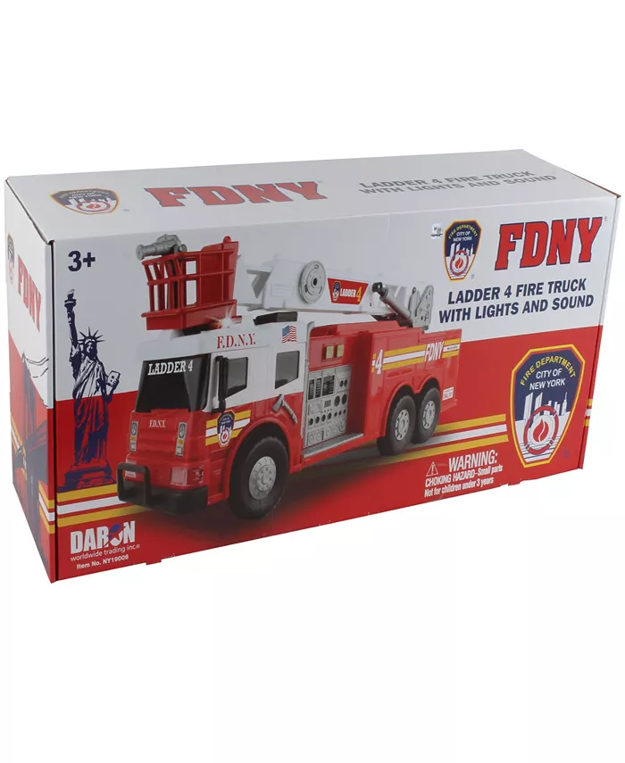 FDNY Ladder Fire Truck Lights Sound Daron Worldwide  24