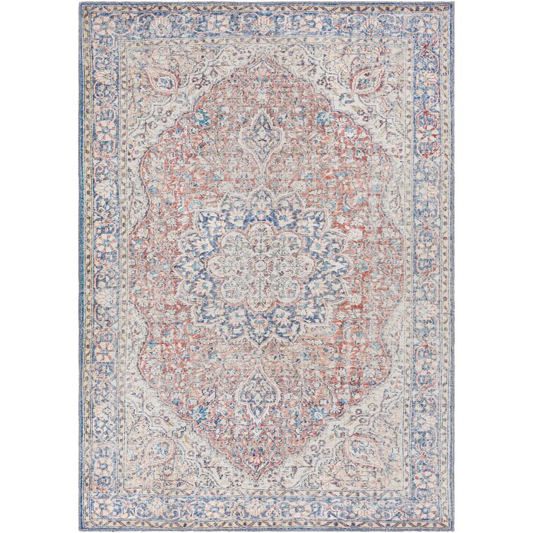 Bria Blue/Red/Ivory Rug