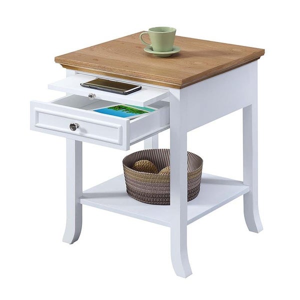 American Heritage Logan End Table with Drawer and Slide