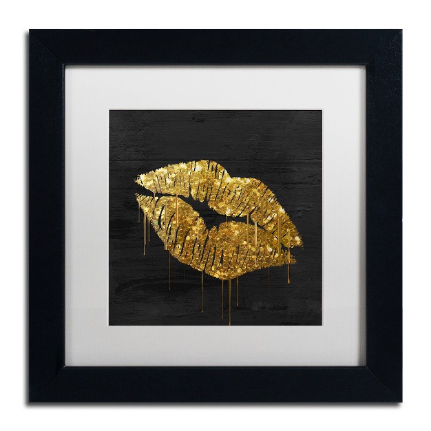 Trademark Fine Art color Bakery x27 golden Lips x27 Matted Framed Art