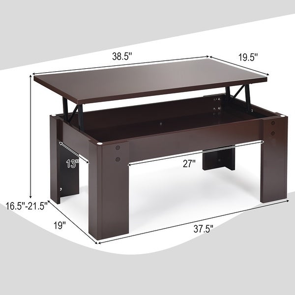 Lift Top Coffee Table Cocktail Table with Hidden Storage Space