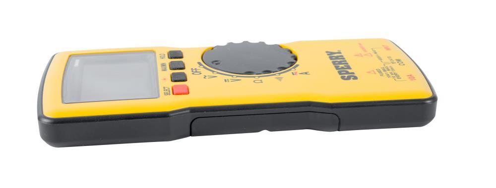 Sperry Instruments DM6850T Digital Multimeter， Thin， TRMS， Bluetooth， Autoranging， 600 V AC/DC， 10A Current， Continuity， Resistance， Capacitance， Frequency， Temperature ;