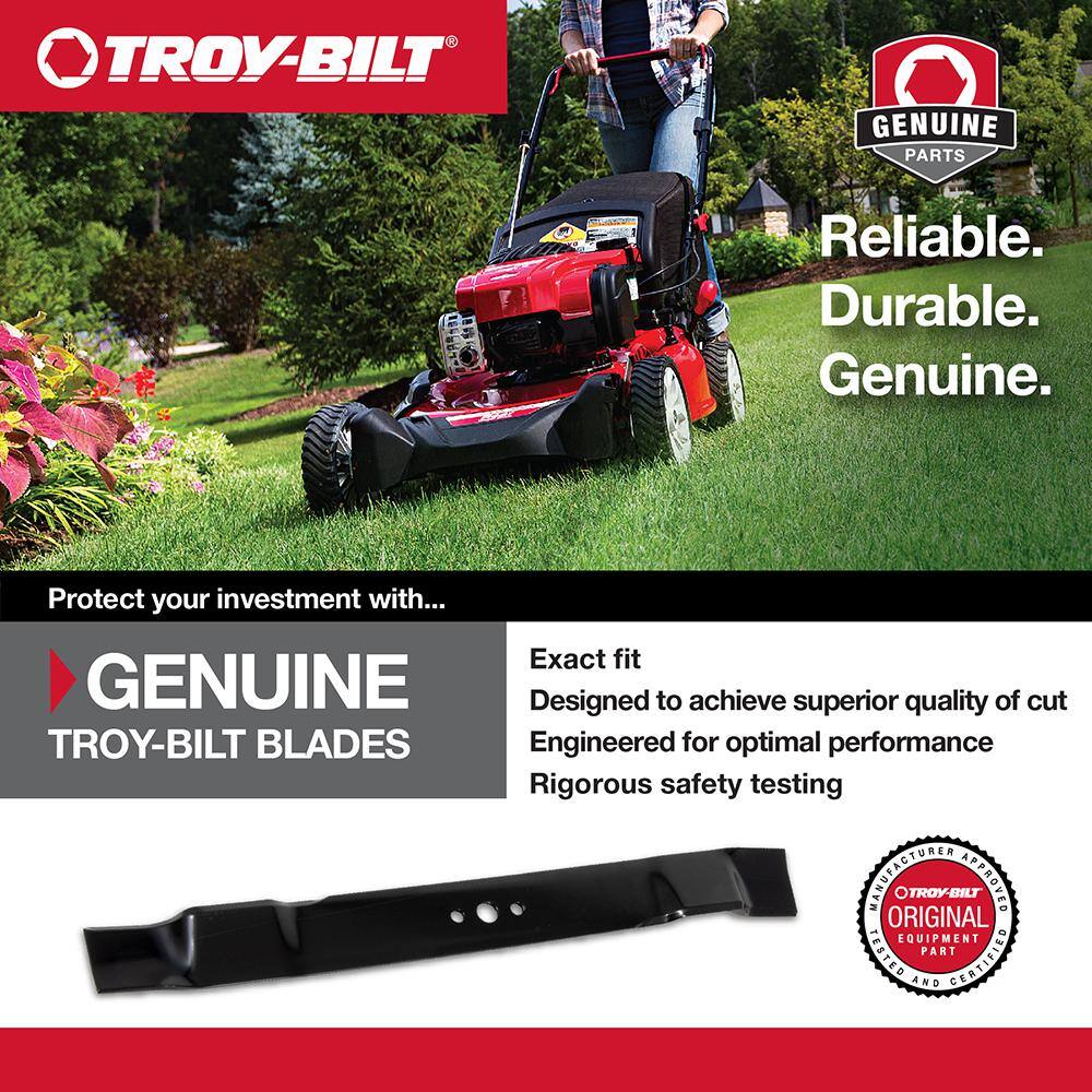 Troy-Bilt Original Equipment 3-in-1 Blade for Troy-Bilt 21 in. Walk-Behind Mowers with Bow-Tie Center Hole OE# 942-0741 742-0741 490-100-Y084