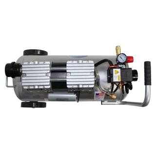 California Air Tools 8 Gal. 1 HP 120 PSI Ultra Quiet and Oil-Free Electric Horizontal Tank Air Compressor with Automatic Drain 8010AD