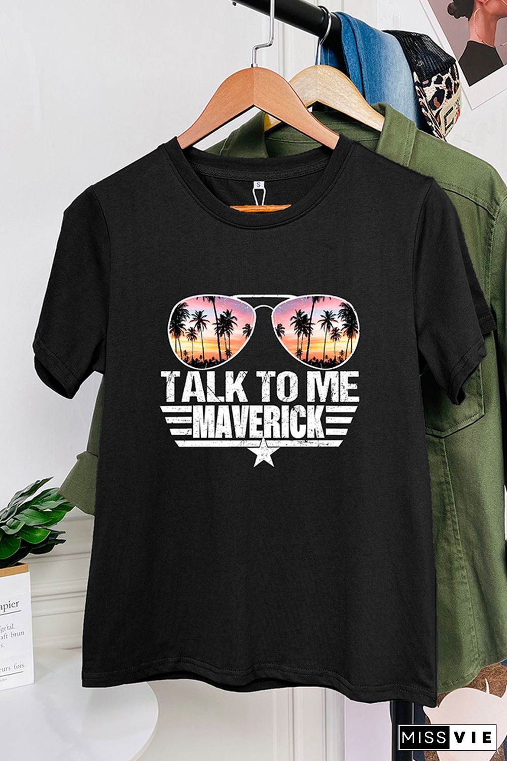 Talk To Me Goose Graphic Tee Short Sleeves Wholesale