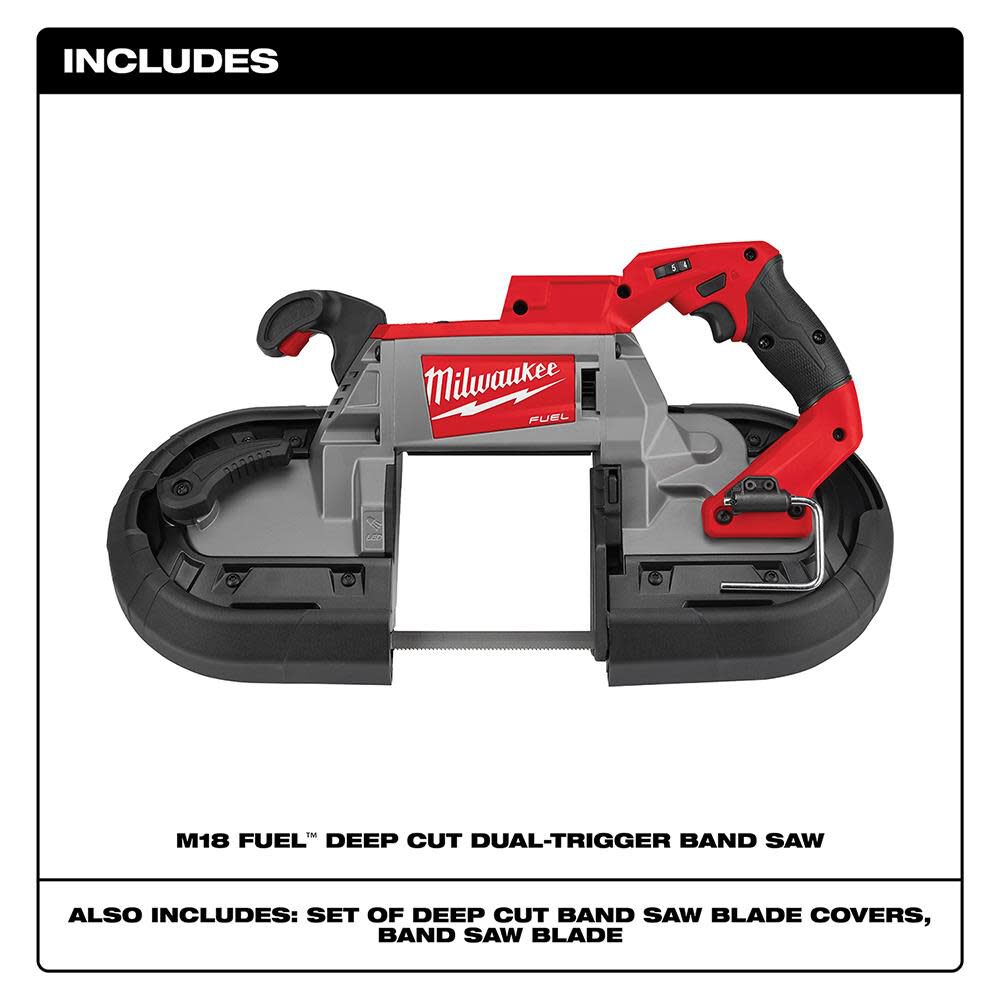 Milwaukee M18 FUEL Deep Cut Dual-Trigger Band Saw 2729S-20 from Milwaukee