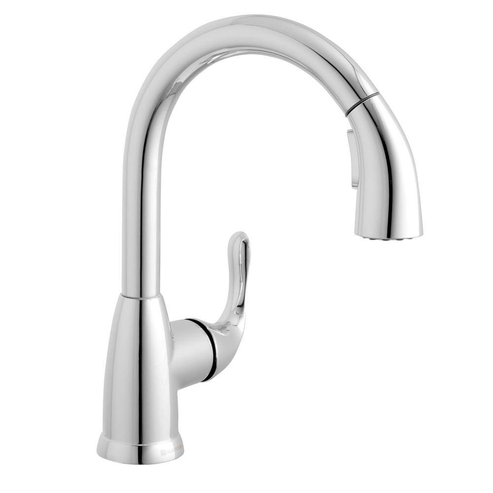 Glacier Bay Dylan Single-Handle Pull-Down Sprayer Kitchen Faucet in Polished Chrome HD67551-1501