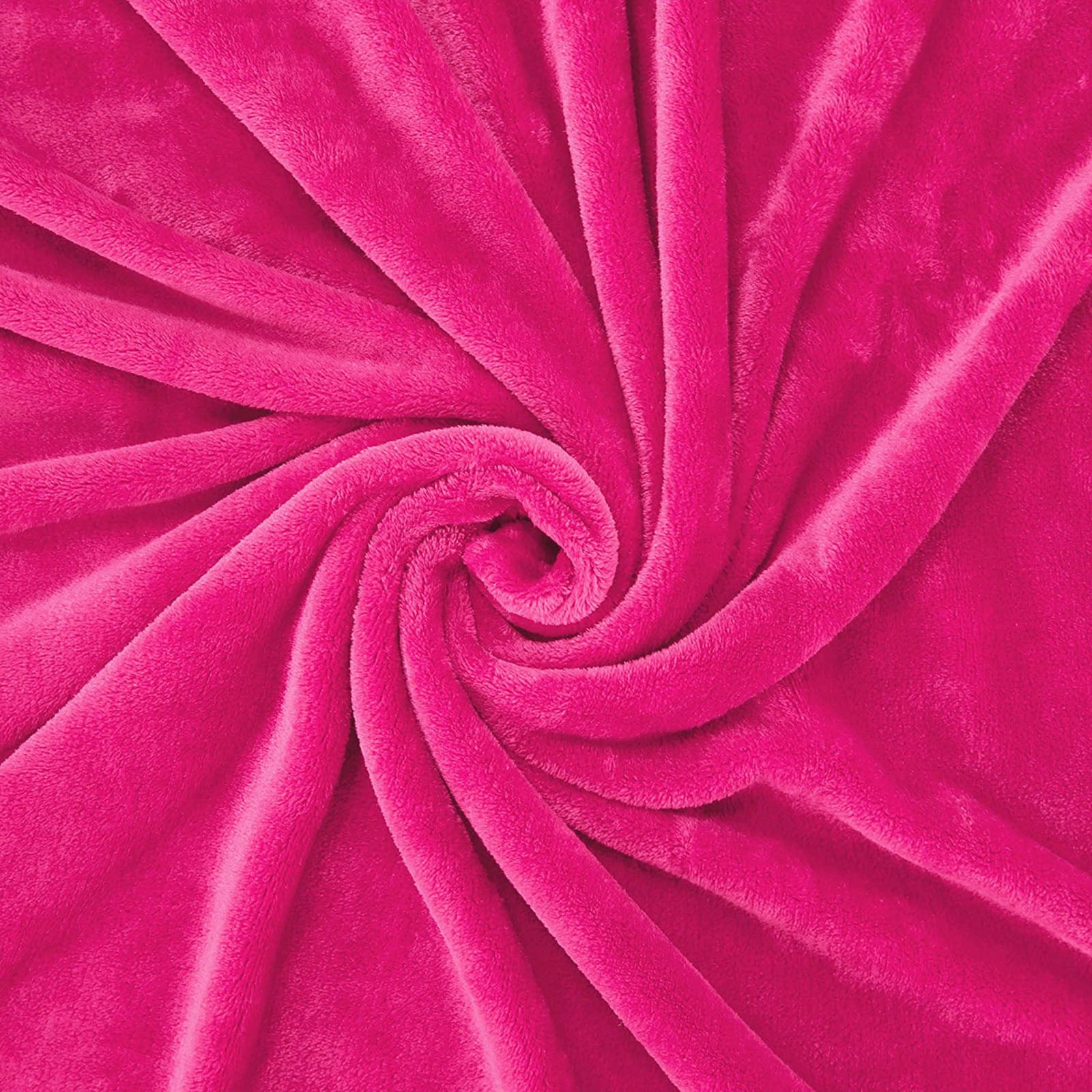 Exclusivo Mezcla Fleece Throw Blanket for Couch， Sofa and Bed， Super Soft Blankets and Warm Throws， Cozy， Plush， Lightweight (50x70 inches， Hot Pink)