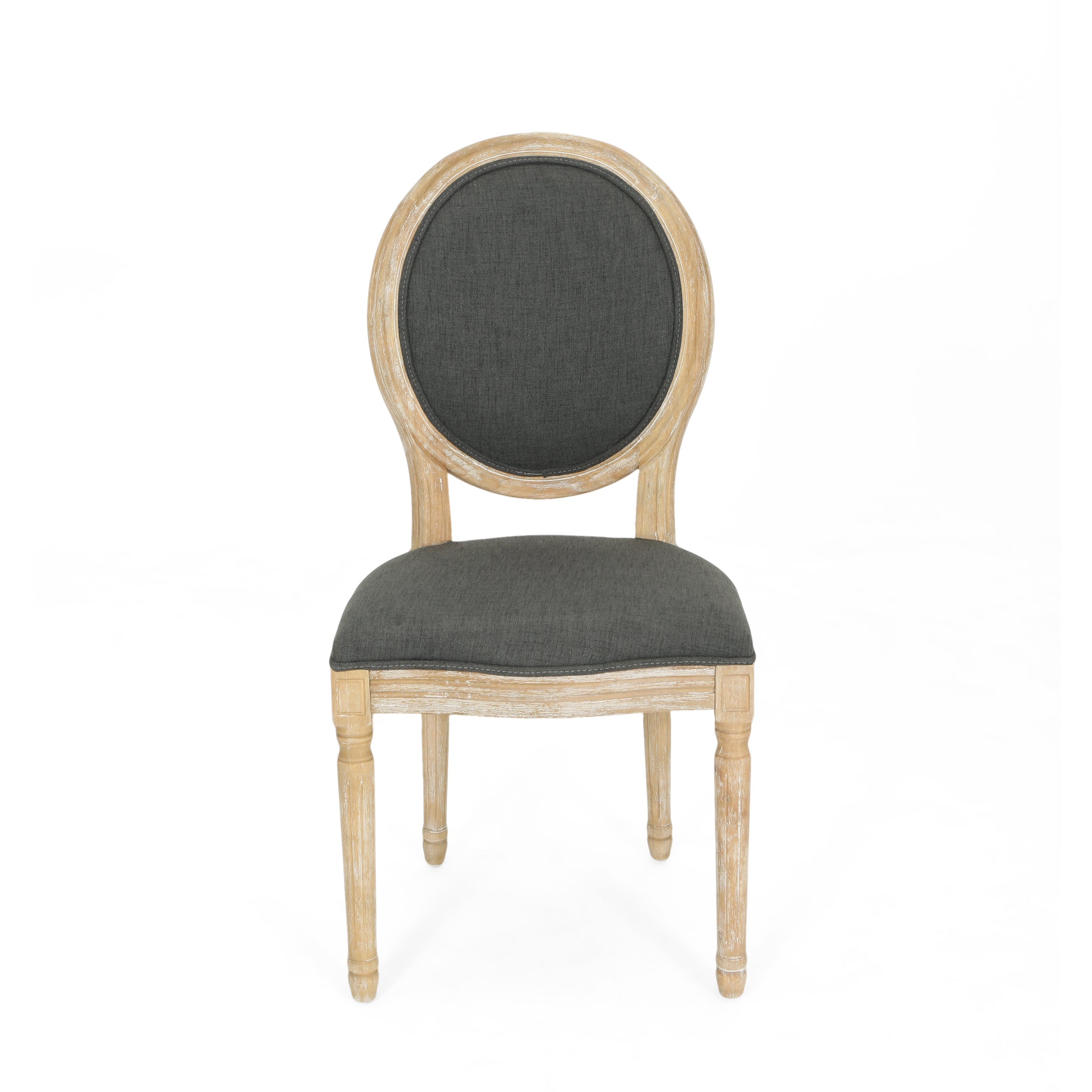 Reed Upholstered French Design Dining Chairs