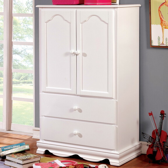 Furniture of America Tori Contemporary Armoire wit...